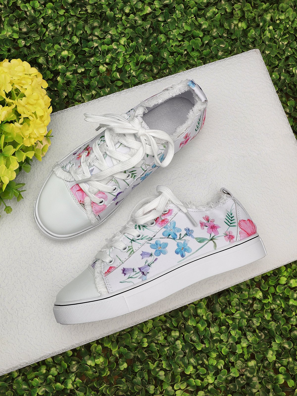 Mode Floral Ultraléger Respirable Sportif Toile Chaussures