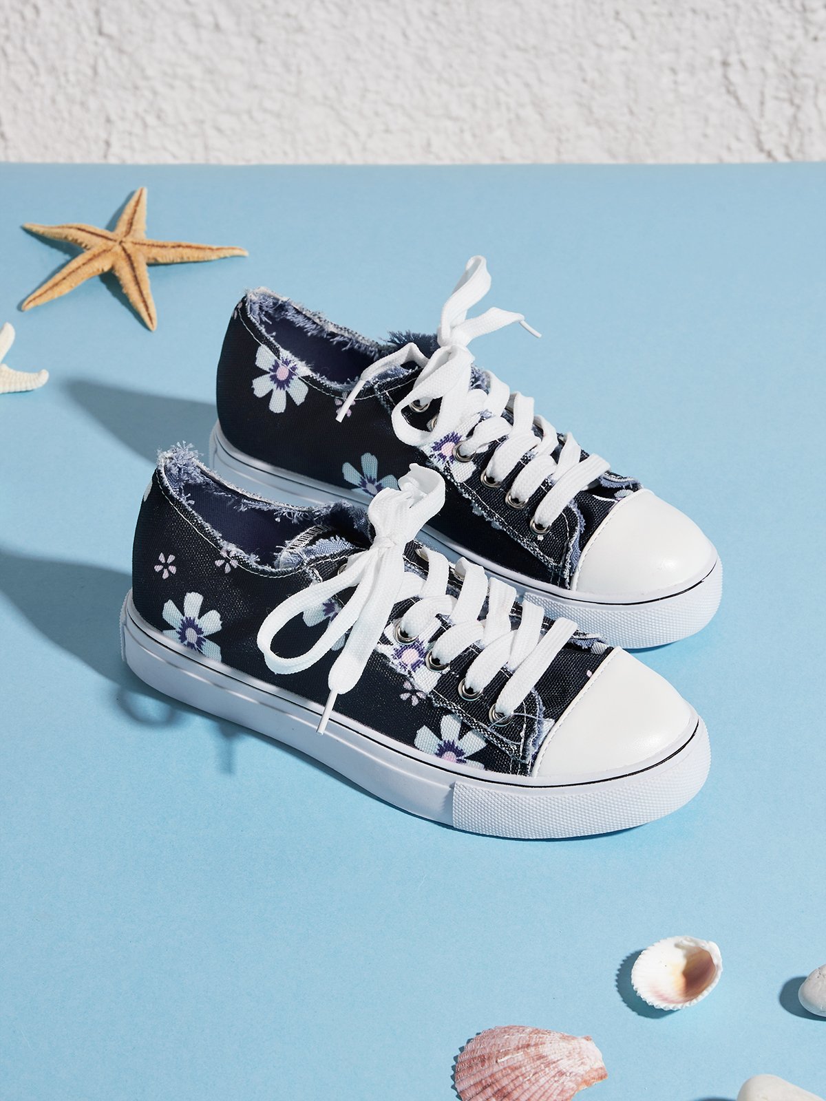 Mocassins Décontractés en Toile à Talon Plat