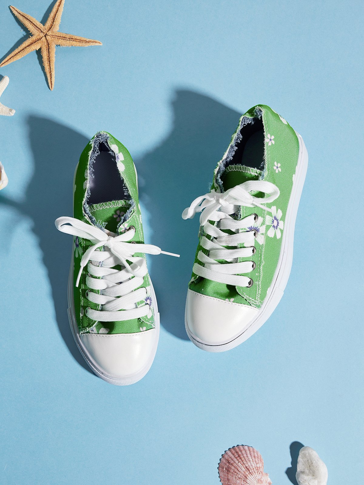 Mocassins Décontractés en Toile à Talon Plat