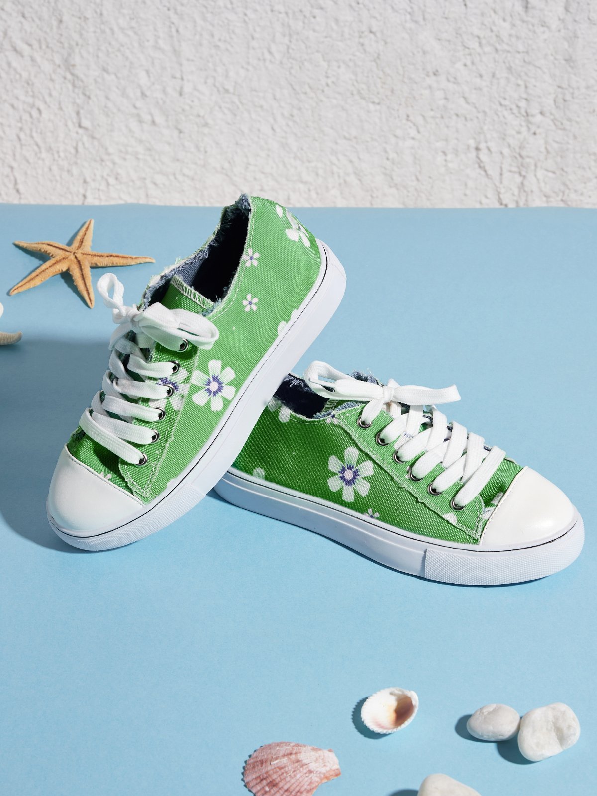Mocassins Décontractés en Toile à Talon Plat