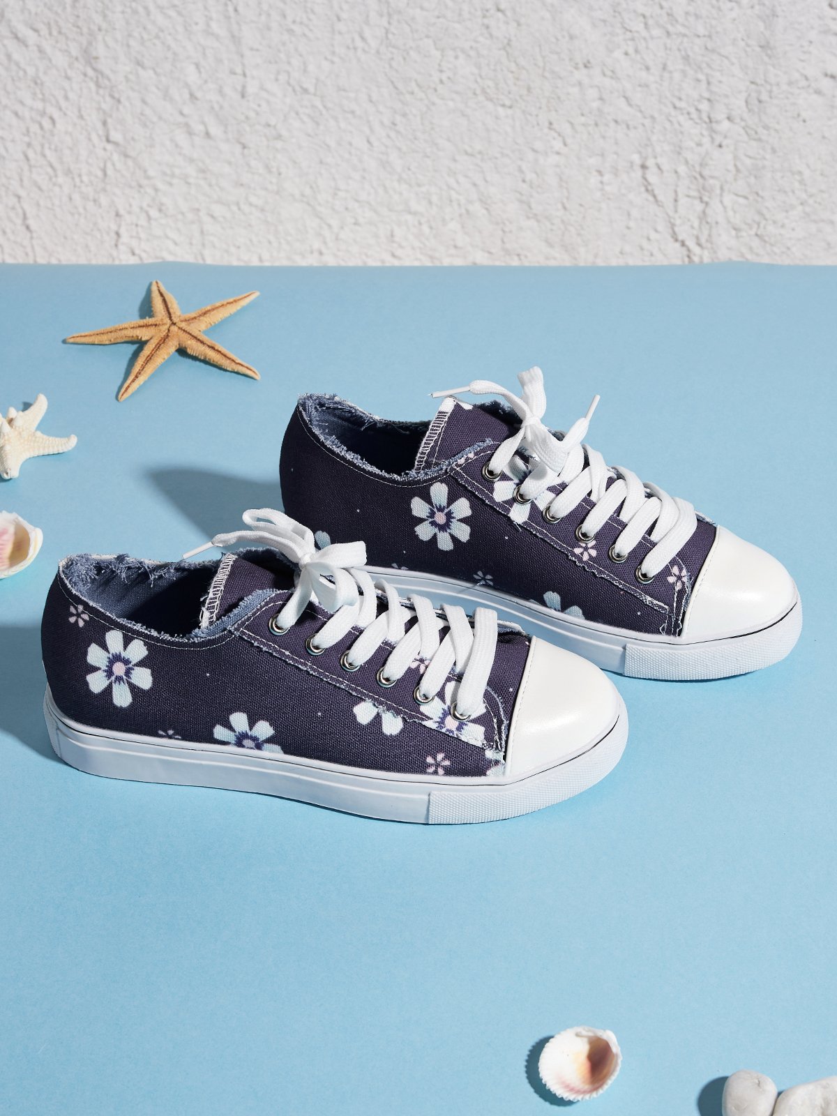 Mocassins Décontractés en Toile à Talon Plat