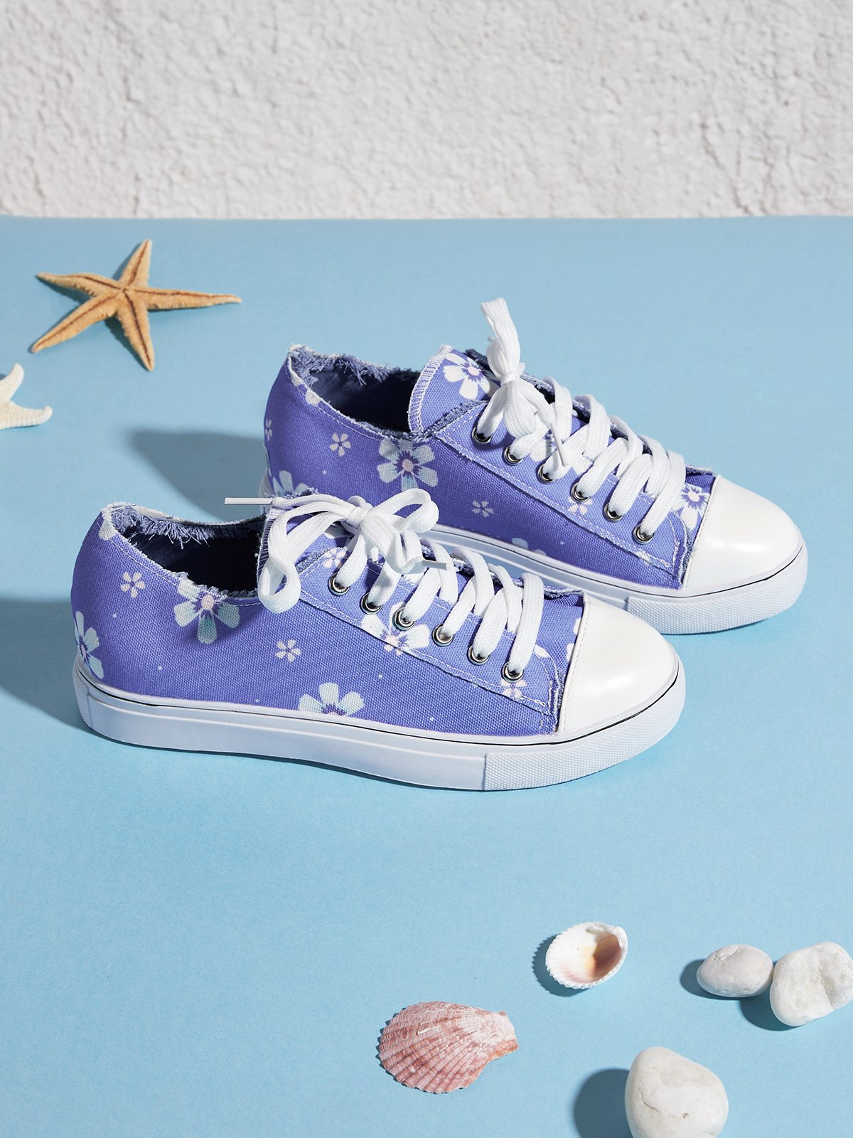 Mocassins Décontractés en Toile à Talon Plat