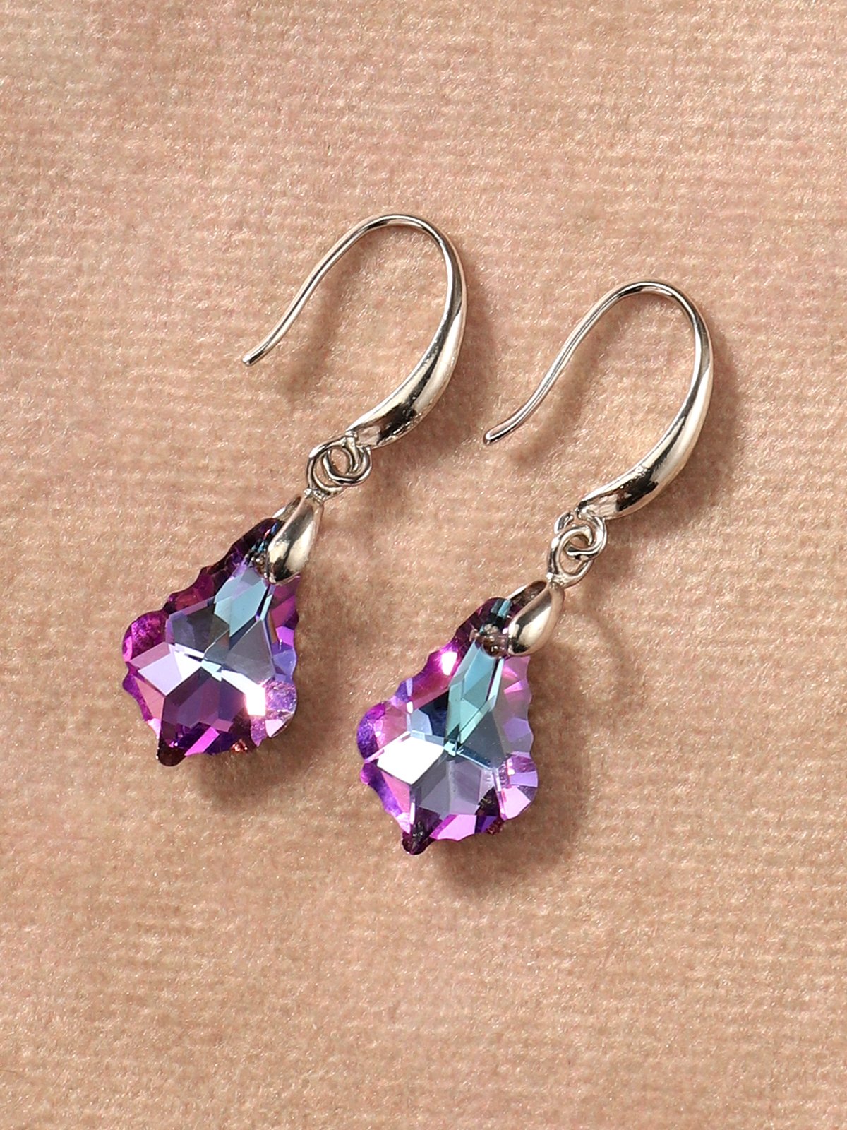 Boucles d'oreilles Femme Décontracté Ombre Toutes Les Saisons Cristal Faire la navette Métal Cristal Meilleure vente Pendre