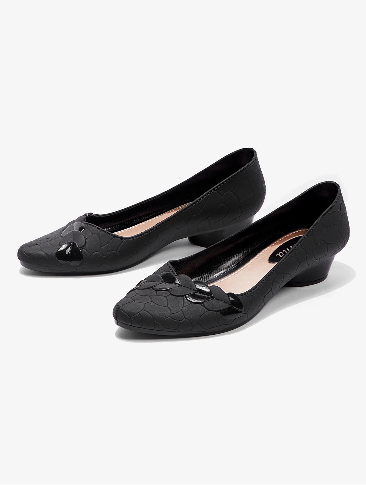Chaussures à Tige Basse Femmes Plain Toutes Les Saisons Urbain PVC Talon Bas Bout Fermé Meilleure vente TPR Chaussures à Tige Basse
