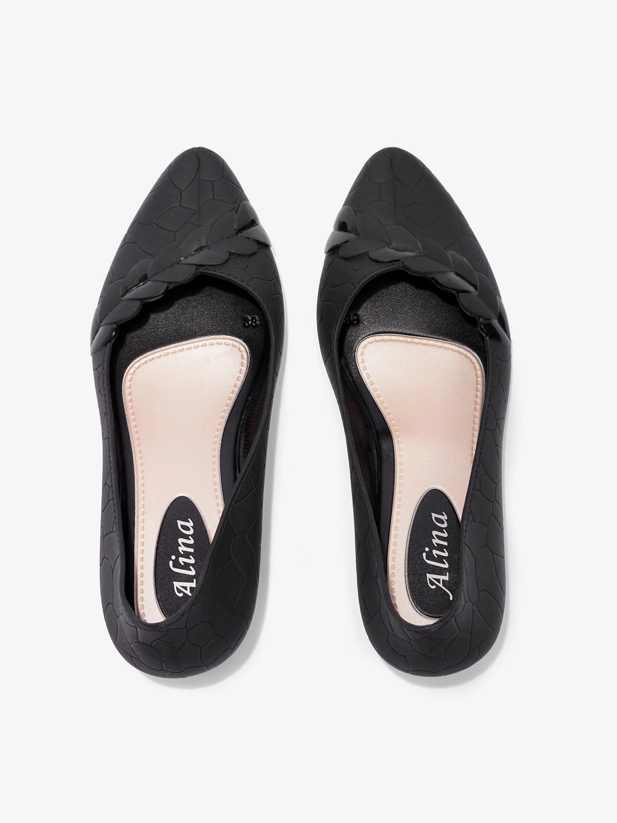 Chaussures à Tige Basse Femmes Plain Toutes Les Saisons Urbain PVC Talon Bas Bout Fermé Meilleure vente TPR Chaussures à Tige Basse