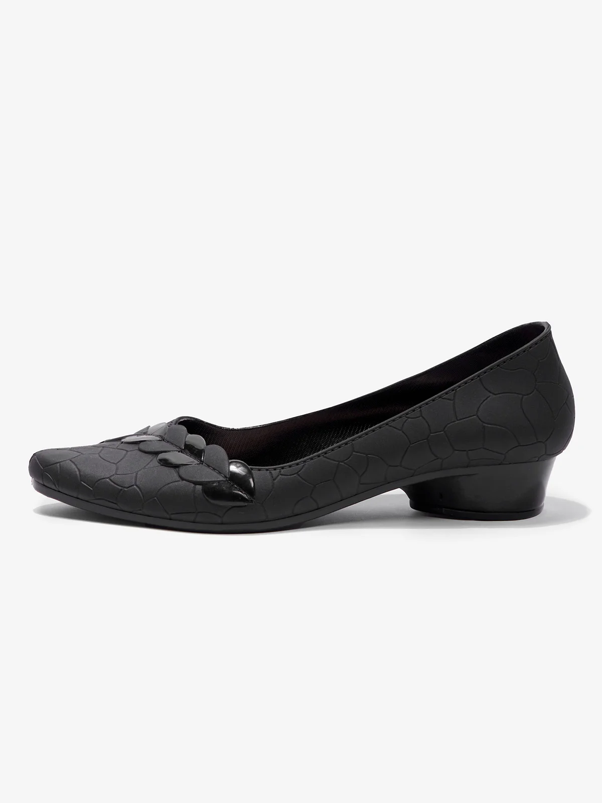 Chaussures à Tige Basse Femmes Plain Toutes Les Saisons Urbain PVC Talon Bas Bout Fermé Meilleure vente TPR Chaussures à Tige Basse