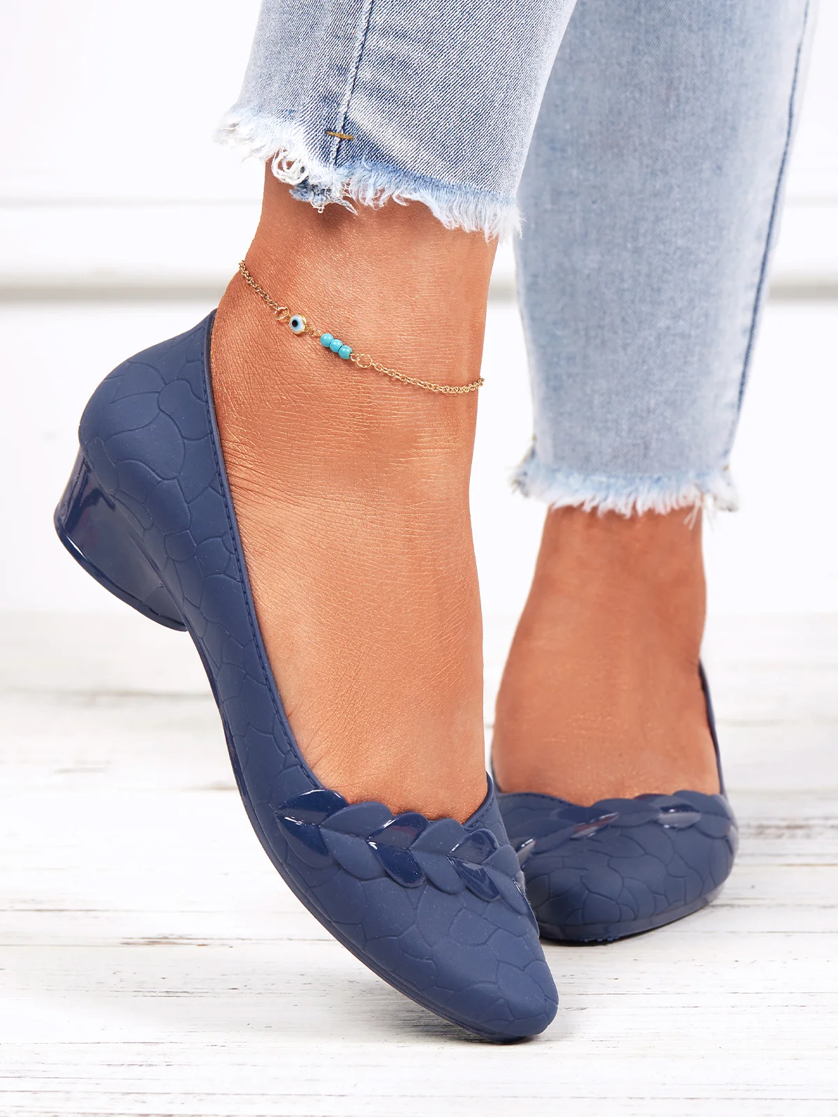 Chaussures à Tige Basse Femmes Plain Toutes Les Saisons Urbain PVC Talon Bas Bout Fermé Meilleure vente TPR Chaussures à Tige Basse