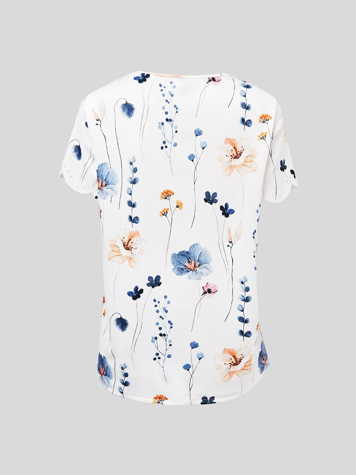 T-shirts Femmes Décontracté Floral Été Quotidien Sans Manches Régulier Droit Régulier Élasticité moyenne