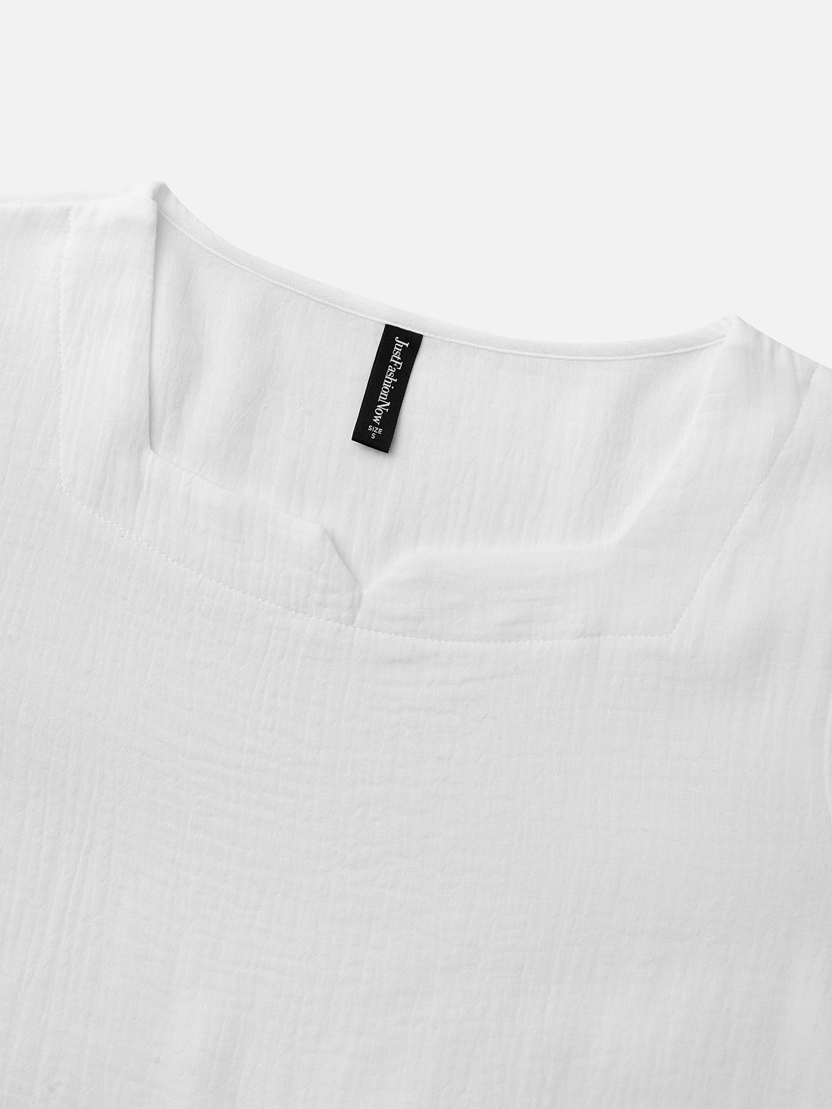 Chemises Femmes Plain Printemps / Automne Simple Coton Aucune élasticité Faire la navette Ample Manches trois quarts Entaillé