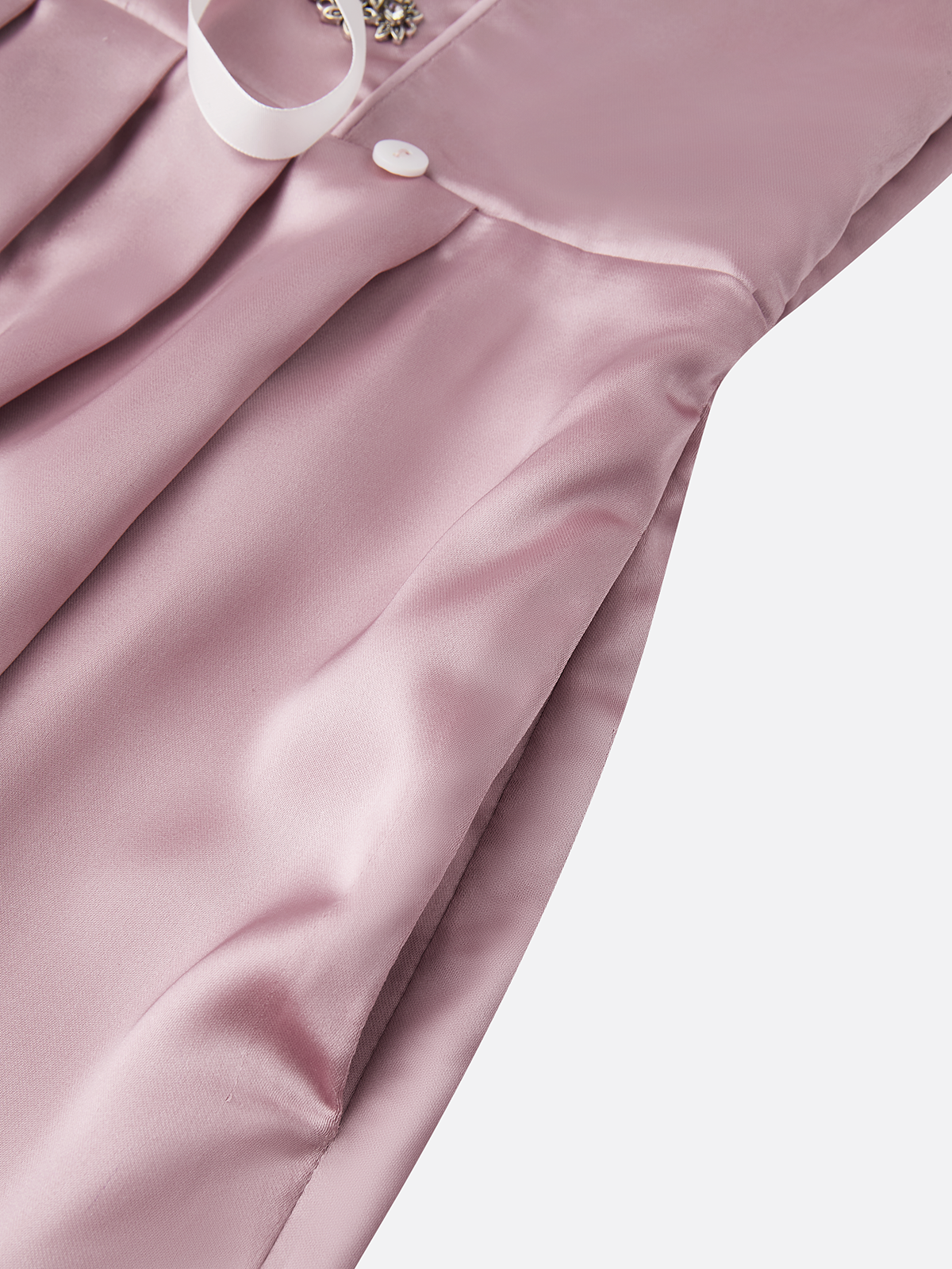 Femmes Plain Rose Décolleté en cœur Confortable Nœud Devant Mini Robe Décontracté