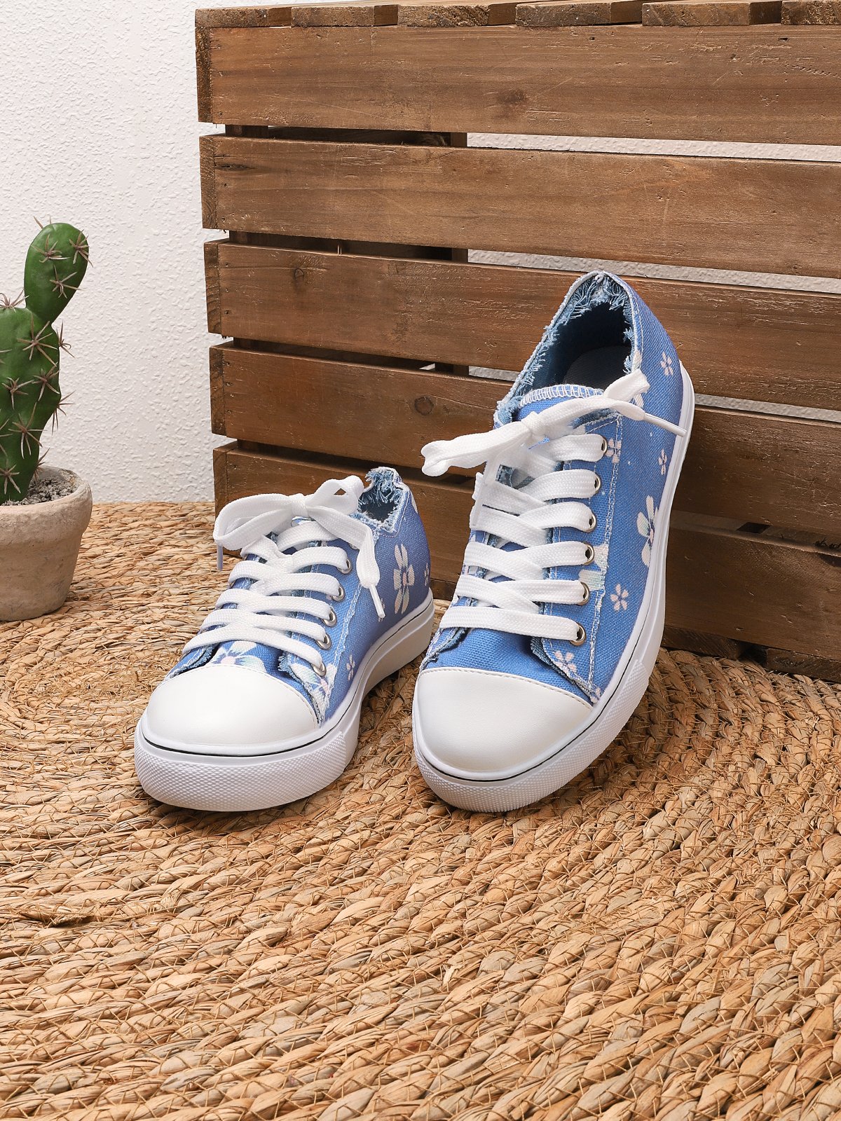 Mocassins Décontractés en Toile à Talon Plat