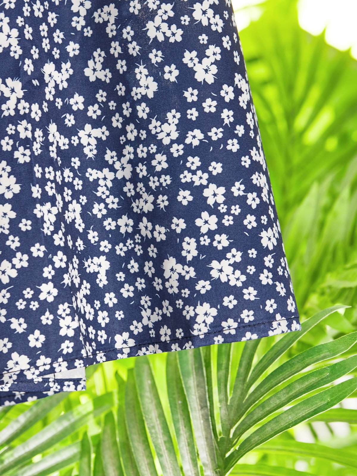 Vetement hippie chic Robe Mi-Longue Florale avec Poches