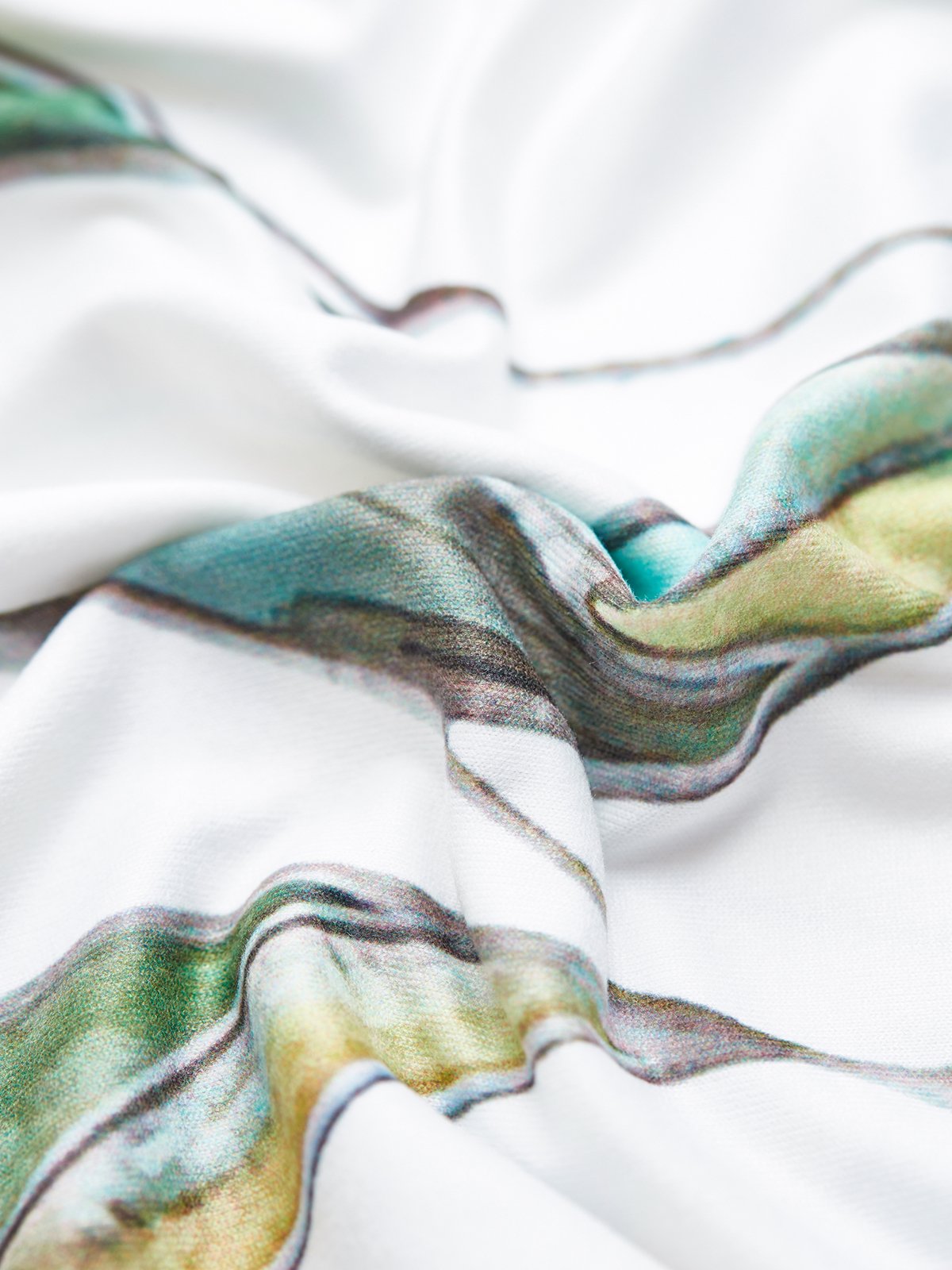 Femmes Abstrait Blanc Col Carré Confortable Robe Maxi Décontracté