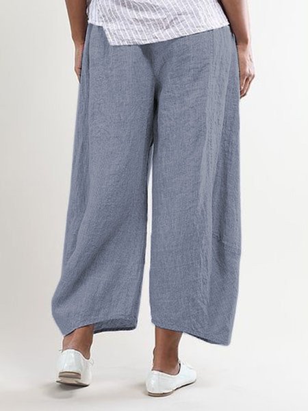 Été avec Poches Droit Décontracté Pantalons Capri