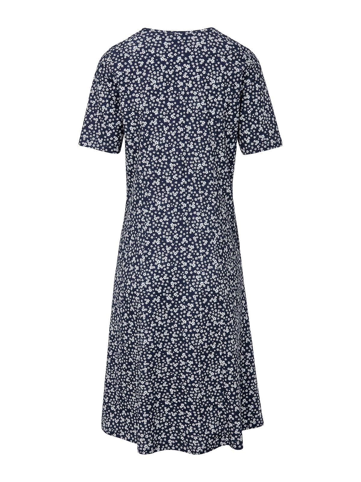 Vetement hippie chic Robe Mi-Longue Florale avec Poches