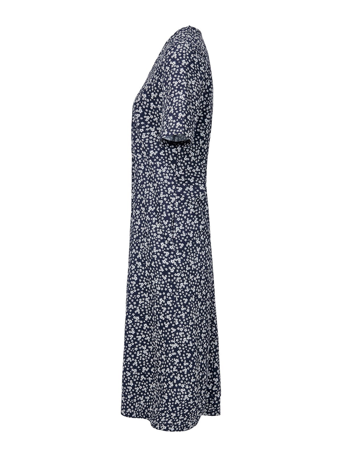 Vetement hippie chic Robe Mi-Longue Florale avec Poches