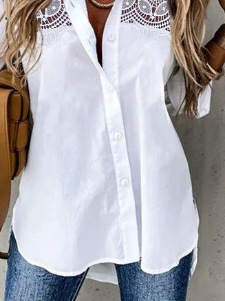Blouse Femmes Décontracté Plain Automne Polyester Quotidien Ample Chaud liste Manches Longues Régulier
