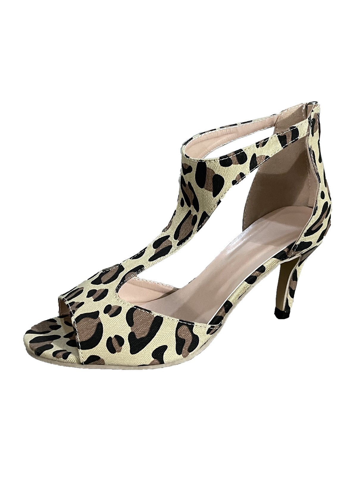 à Bout Ouvert Sandales Femme Plain Été Urbain Respirable Quotidien Bout Rond ÉPINGLES Style Faux Suède à Bout Ouvert Sandales