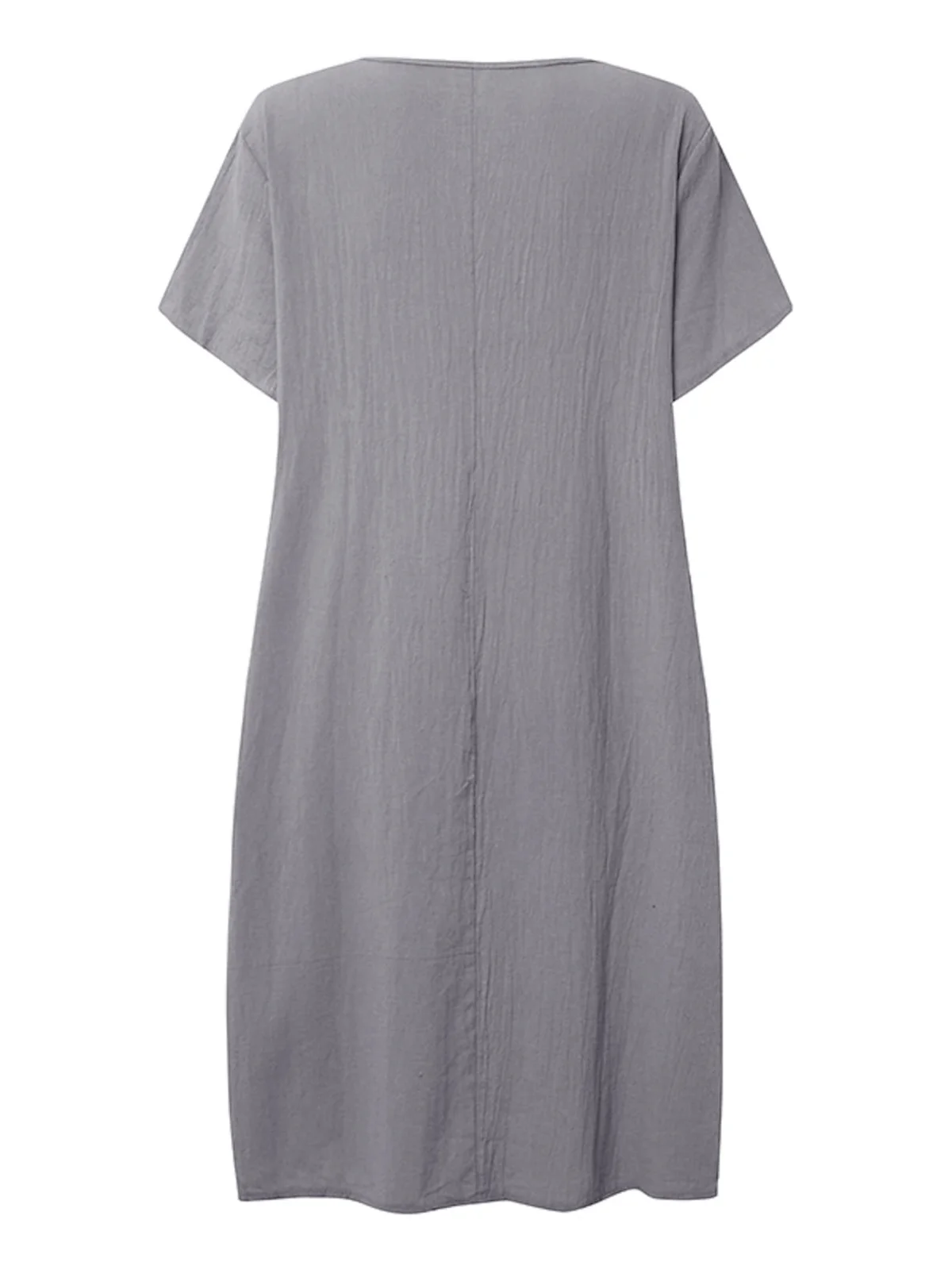 Robes Femmes Été en Lin Floral Motif Naturel Aucune élasticité Ample Droit Régulier Non