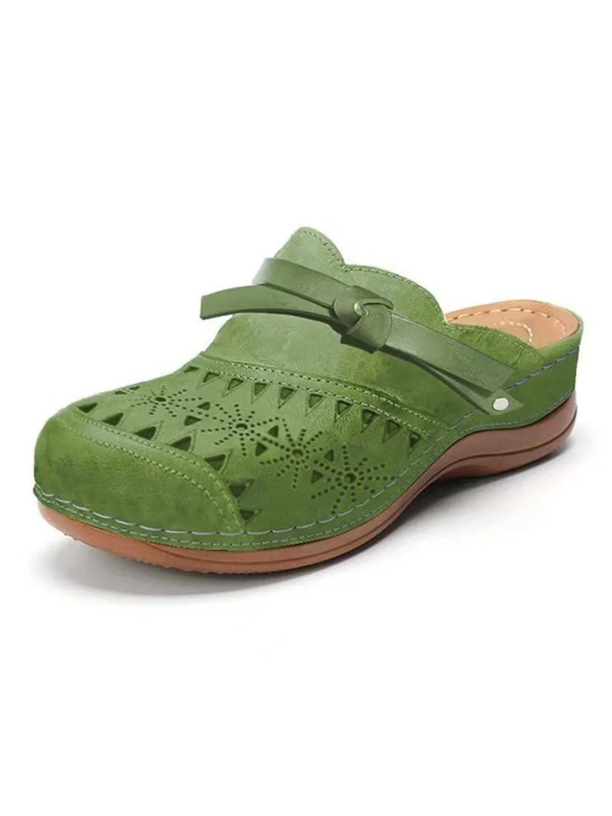 Ballerines Vintage Plaine Été Respirant Talon Bas PU PU Birkenstock Polyuréthane pour Femme