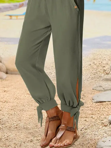 Pantalons Femmes Décontracté Plain Toutes Les Saisons Quotidien Ample Meilleure vente Pantalon droit Droit DL