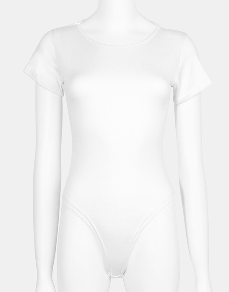 Femmes Guêpière Femmes Décontracté Plain Toutes Les Saisons Polyester Quotidien Standard Manches Courtes Col Rond Régulier