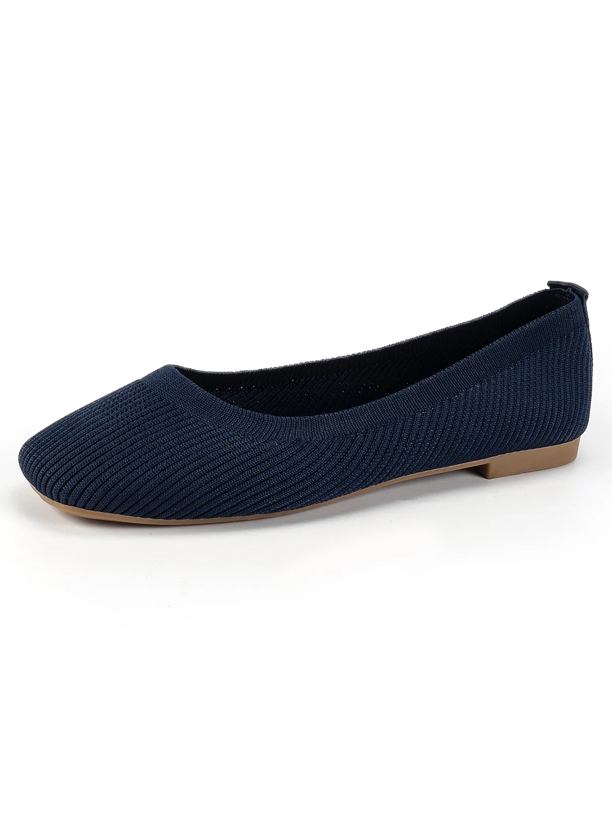Chaussures à Tige Basse Femmes Décontracté Plain Toutes Les Saisons Respirable Bout Fermé Tissu de Maille Caoutchouc à Enfiler Chaussures à Tige Basse