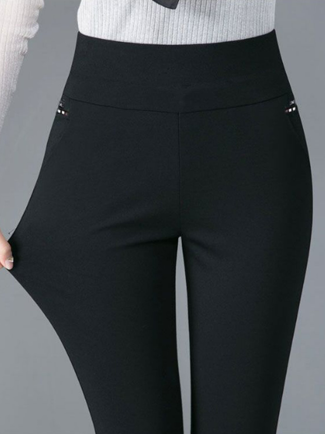 Pantalon Style Enveloppant Petit Pied Décontracté