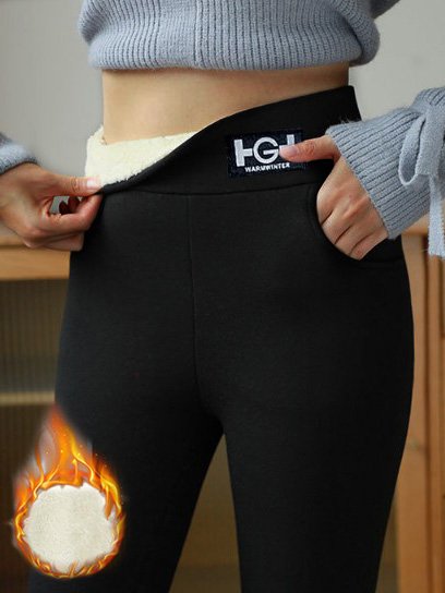 Pantalons De Yoga Femmes Décontracté Plain Printemps / Automne Polyester Naturel Quotidien chaleur Long en Toison