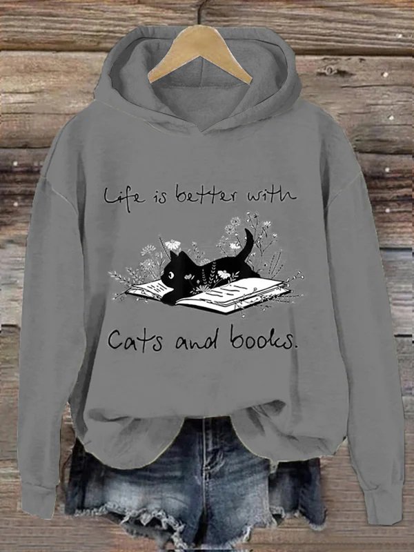 à Capuche Décontracté Printemps / Automne Chat Naturel Aucune élasticité Quotidien Mi-long Droit Régulier pour Femmes