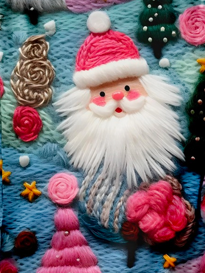 Chemises Femmes Décontracté Printemps / Automne Père Noël Quotidien Coupe Régulière Noël Manches Longues Col Rond Régulier