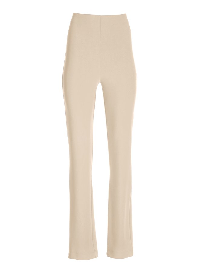 Mode Pantalons Femmes Décontracté Plain Toutes Les Saisons Zip Faire la navette Pantalon droit Long Droit T.-N.-L.