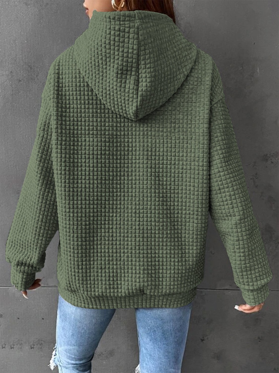 à Capuche Femmes Simple Printemps / Automne Chien Aucune élasticité Quotidien Ample Manches Longues Régulier Droit