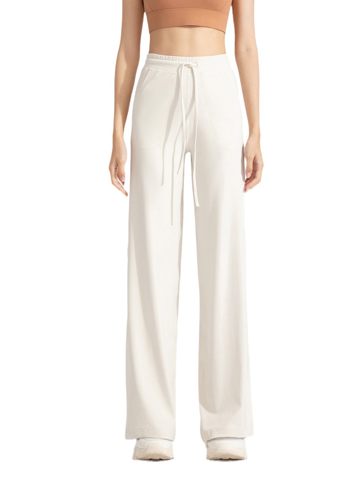 Pantalon Décontracté Blanc Dsquared2 - Taille US 4 / IT 40 - Coton 100% - Neuf (échantillon Boutique)