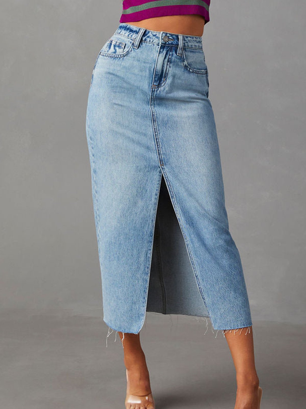 Jupes Décontracté Plain Printemps / Automne Naturel Aucune élasticité Quotidien Ample Maxi Trapèze pour Femmes