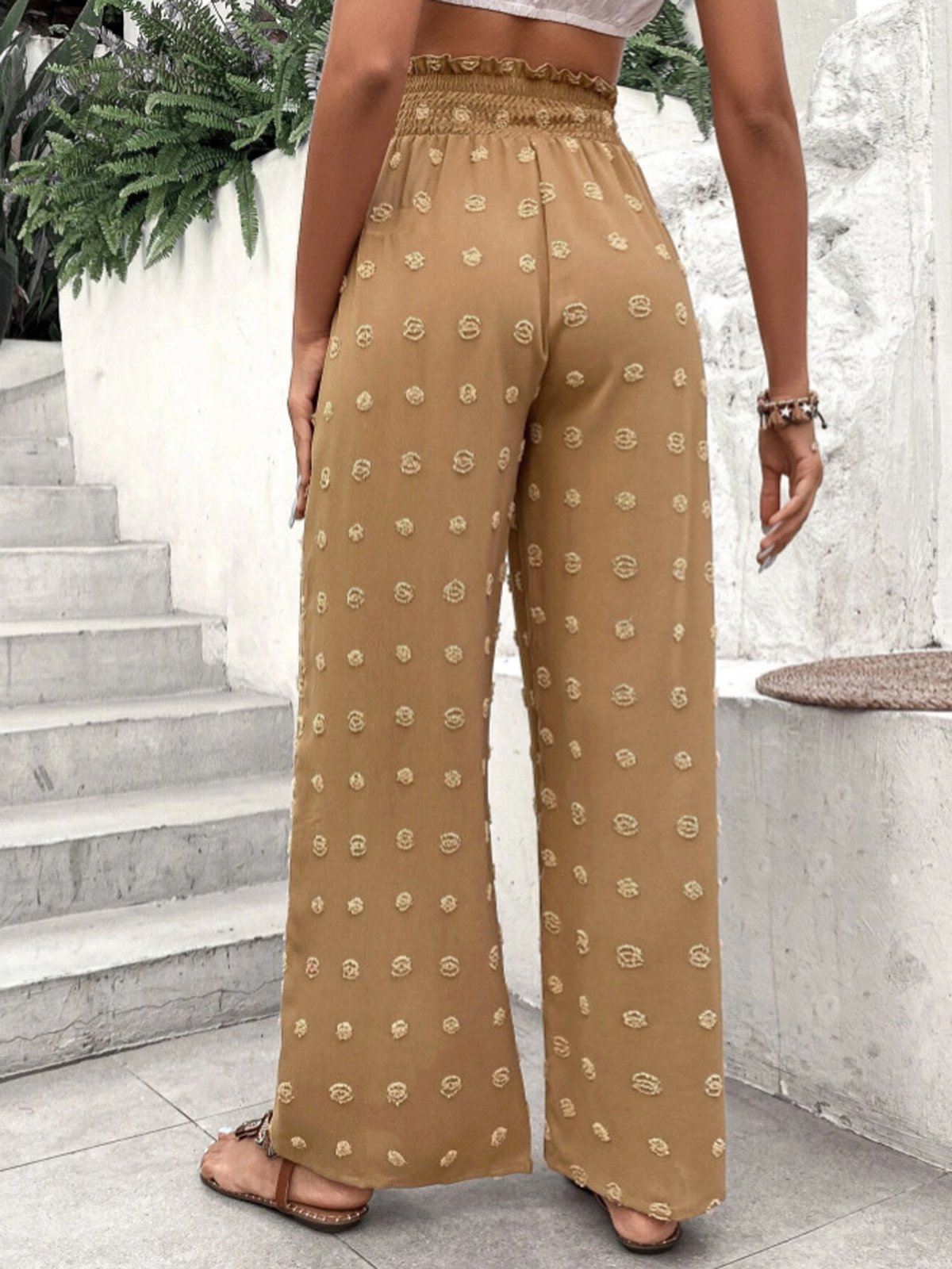 Pantalons Décontracté Plain Toutes Les Saisons Quotidien Boucle Boutons