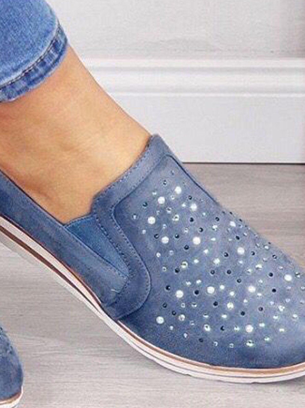 Chaussures Décontractées Femmes Décontracté Plain Toutes Les Saisons Faire la navette à Enfiler Talon Bas PU PU à Enfiler