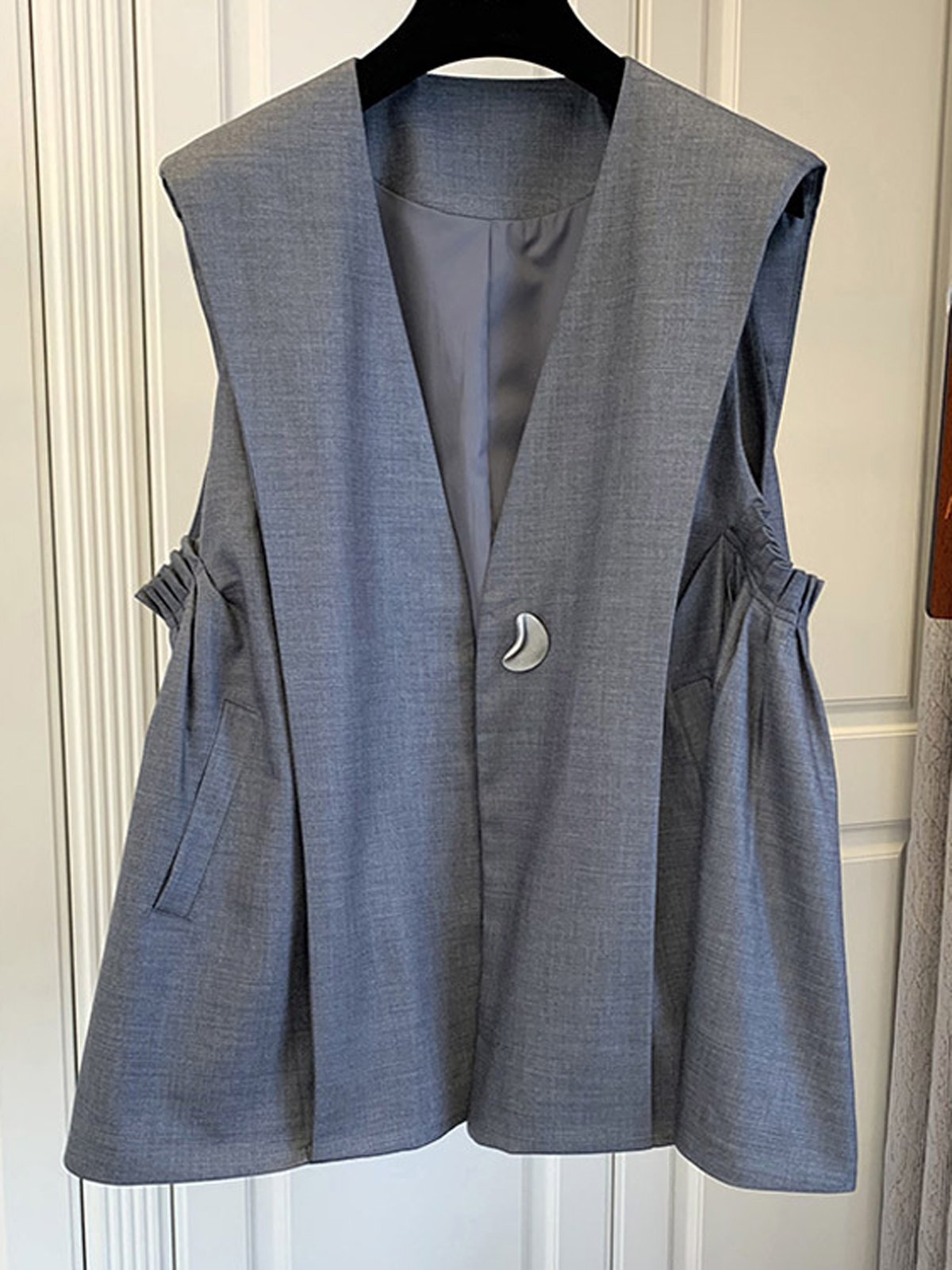 Sans Manches Régulier Plain Gilet pour Femmes