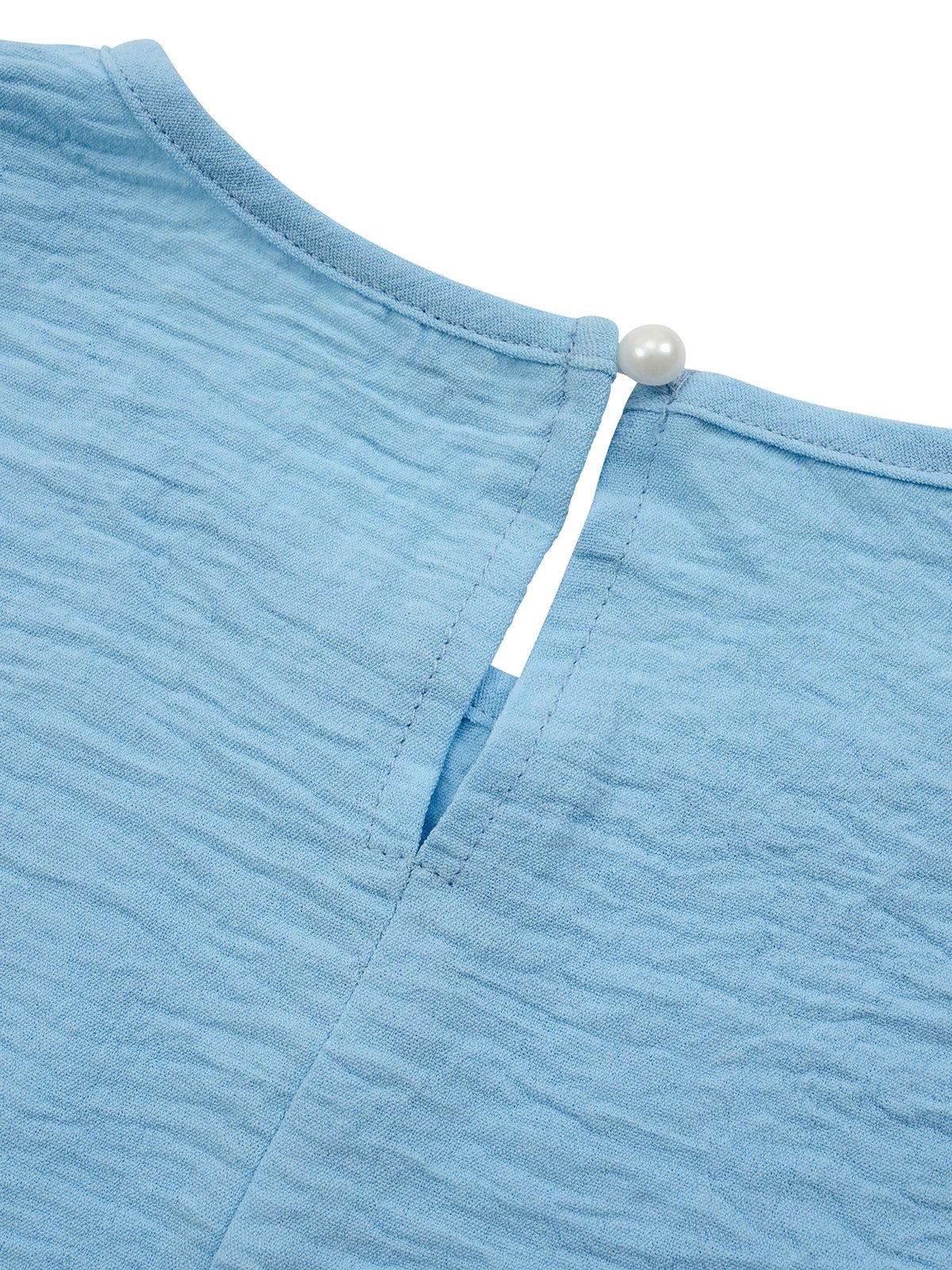 Deux Pièces Ensembles Décontracté Plain Été Polyester Ample Sans Manches Col Rond Top Avec Pantalons Régulier pour Femmes