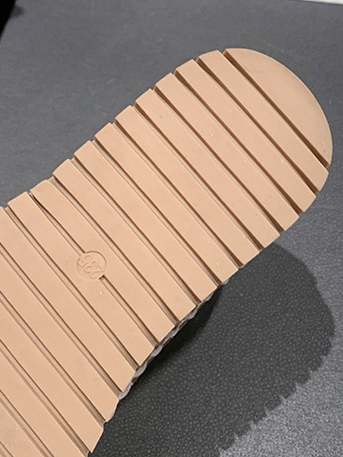 Chaussures Décontractées Décontracté Plain Toutes Les Saisons Polyester à Enfiler Talon Bas Bout Rond Caoutchouc à Enfiler pour Femmes