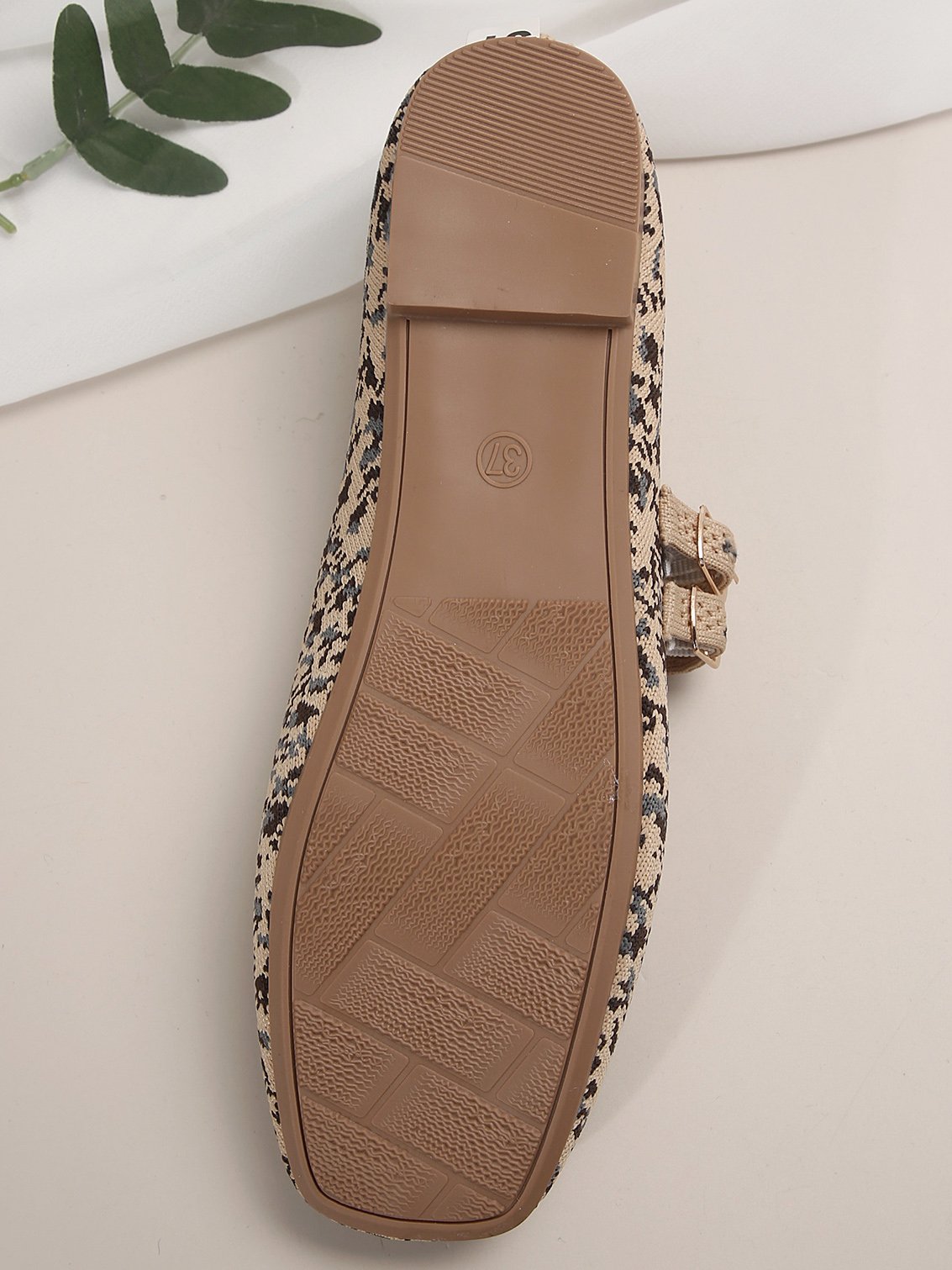 Chaussures à Tige Basse Décontracté Abstrait Toutes Les Saisons Quotidien Bout Carré Tissu de Maille Tissu Caoutchouc à Enfiler pour Femmes