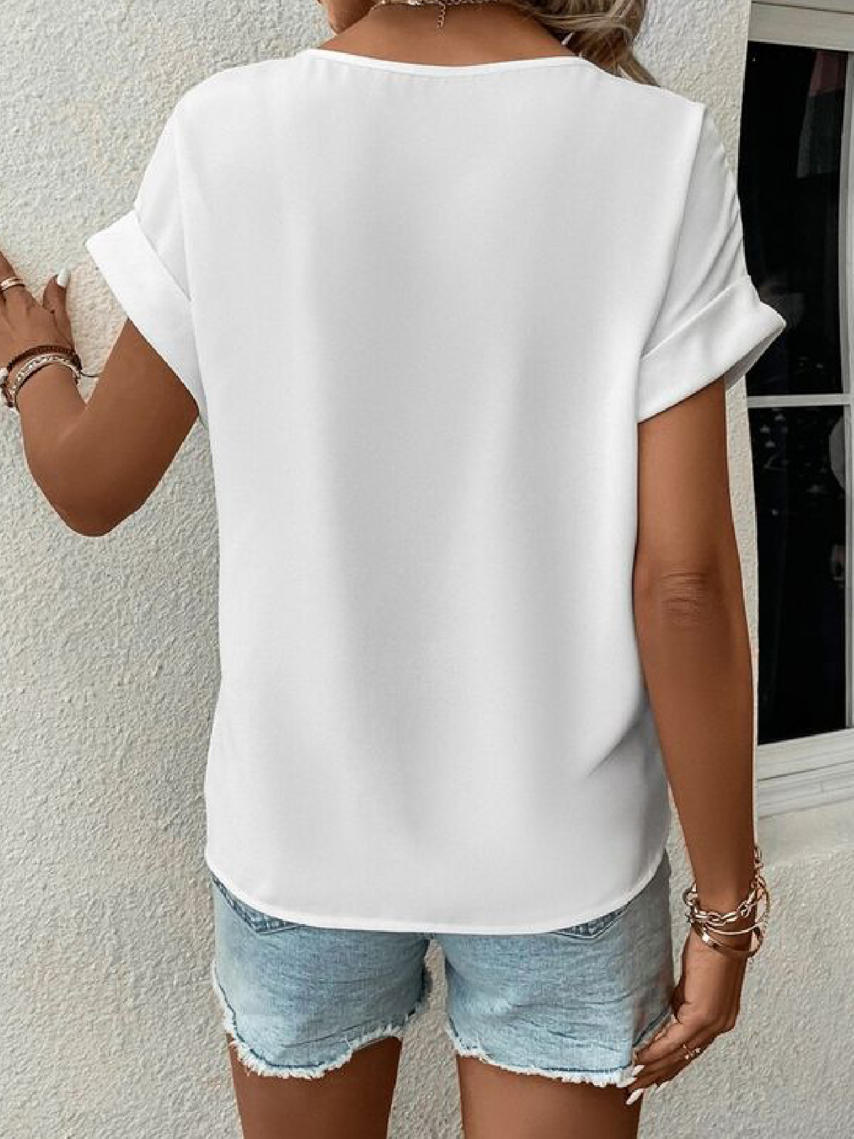 Blouses Femmes Décontracté Floral Été Viscose Quotidien Manches Courtes Régulier Droit Col de Chemise