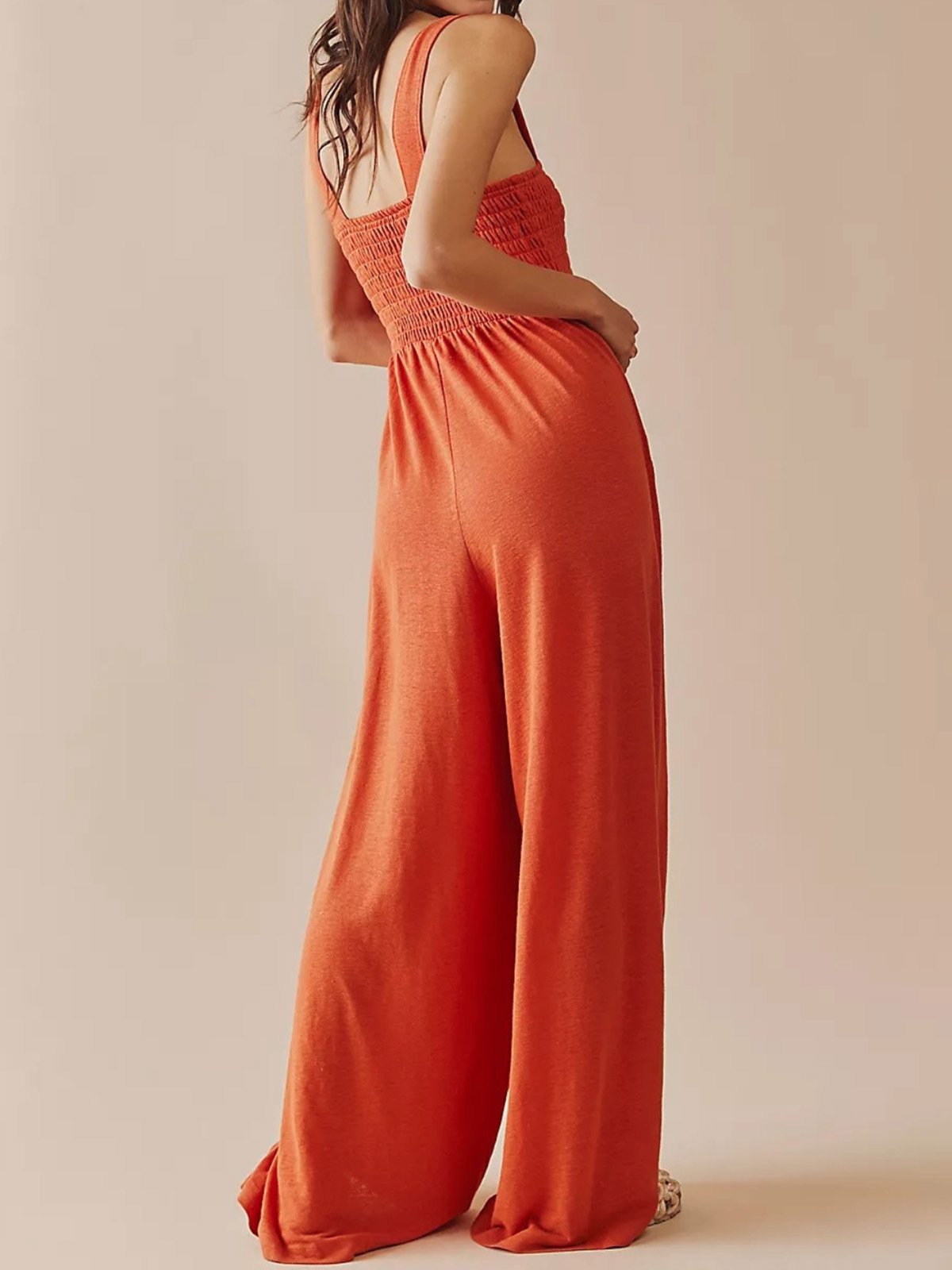 Combinaisons Femmes Décontracté Plain Été Spandex à Bretelles Quotidien Coupe Régulière Long Régulier