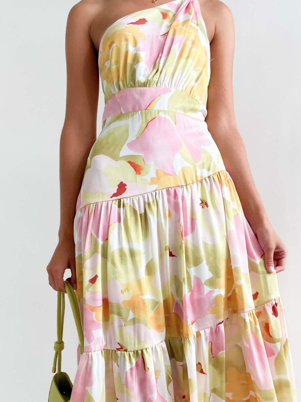 Femmes Floral Rouge Confortable Robe Maxi Décontracté