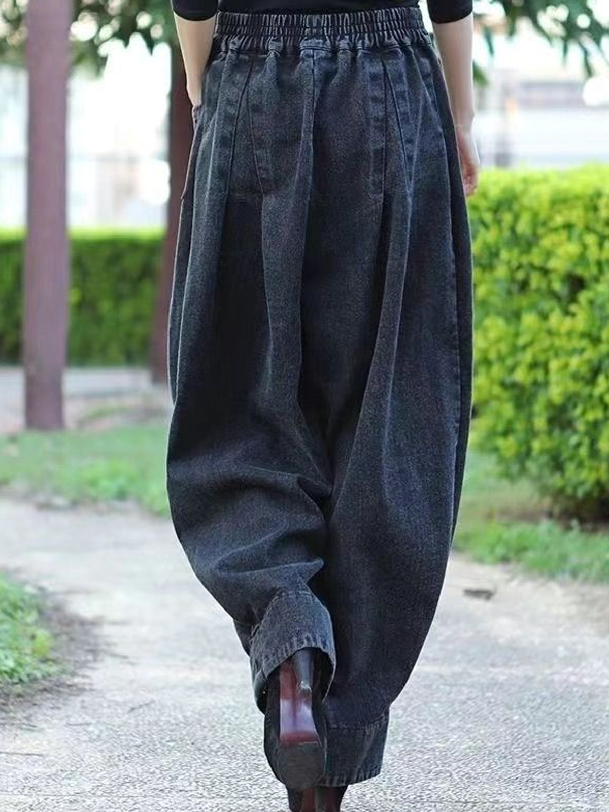 Pantalons Femmes Décontracté Plain Printemps / Automne Aucune élasticité Quotidien Taille Moyenne Pantalon à la cheville Toile de Jean Droit