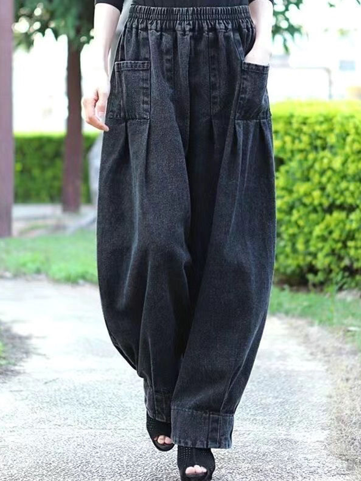 Pantalons Femmes Décontracté Plain Printemps / Automne Aucune élasticité Quotidien Taille Moyenne Pantalon à la cheville Toile de Jean Droit