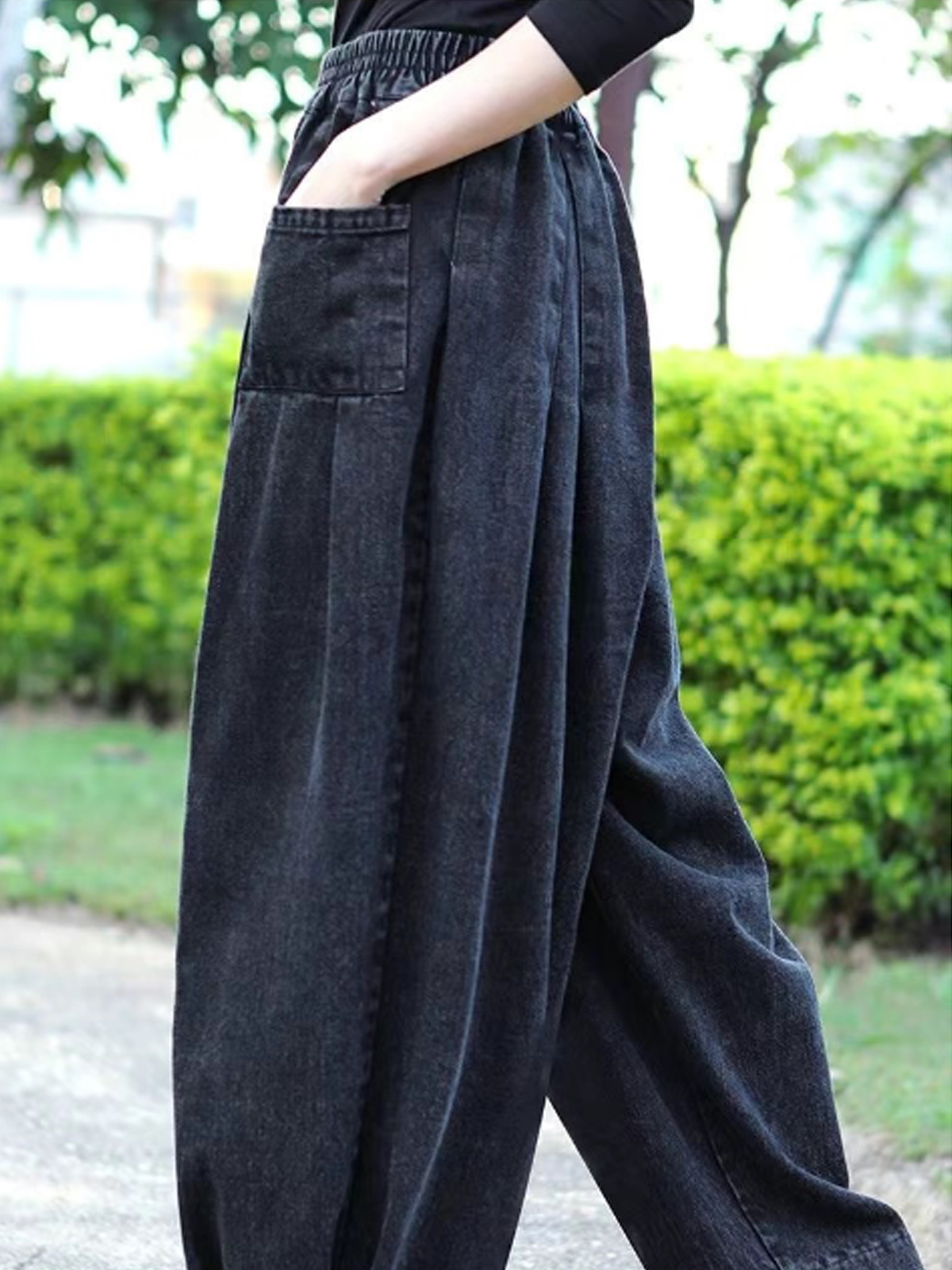 Pantalons Femmes Décontracté Plain Printemps / Automne Aucune élasticité Quotidien Taille Moyenne Pantalon à la cheville Toile de Jean Droit