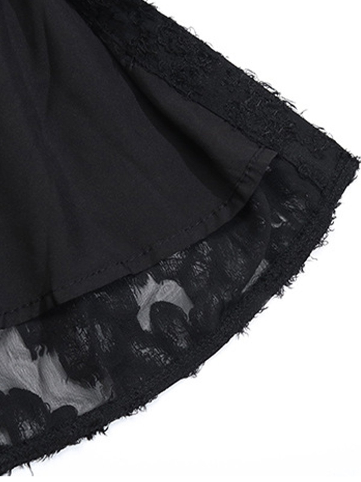 Femmes Plain Noir Col Rond Confortable Mini Robe Décontracté