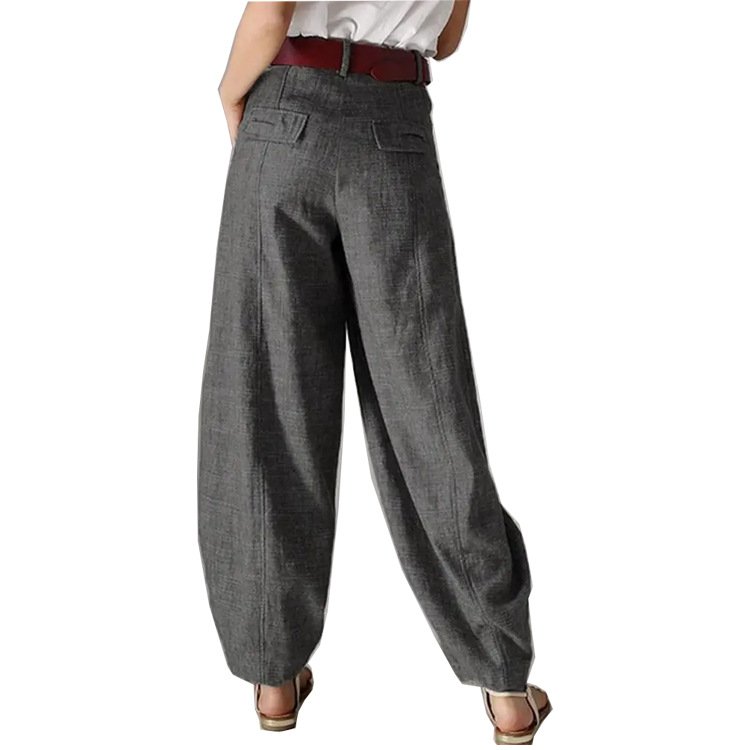 Pantalons Décontracté Plain Printemps / Automne Coton Aucune élasticité Quotidien Ample Long Poche Couture pour Femmes