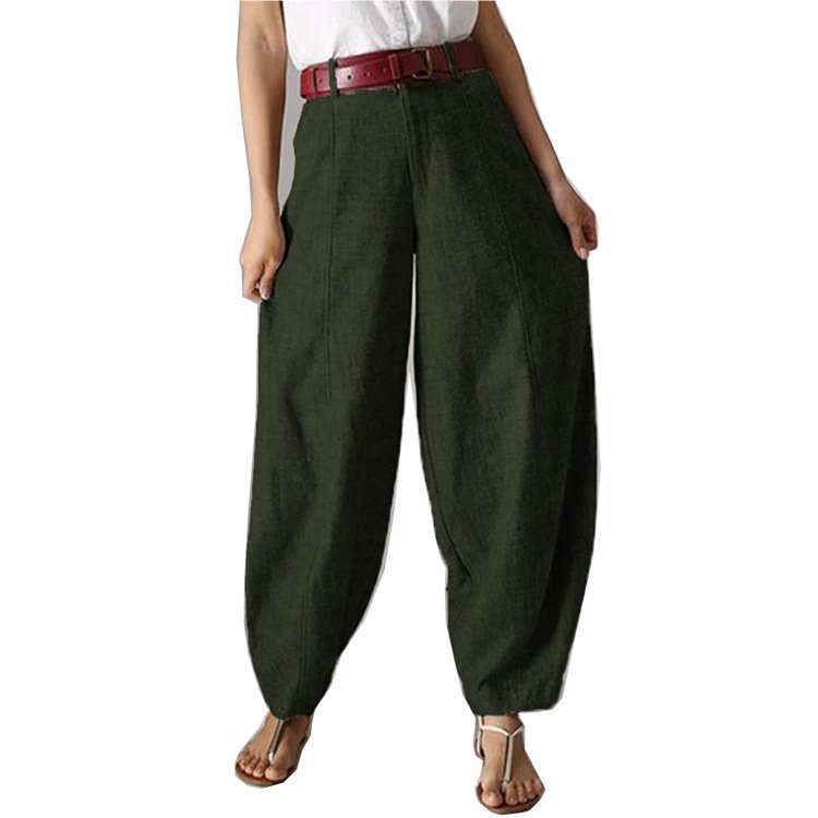 Pantalons Décontracté Plain Printemps / Automne Coton Aucune élasticité Quotidien Ample Long Poche Couture pour Femmes